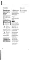 Preview for 2 page of Sony DVP-NC655P Operating Instructions Manual