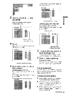 Preview for 35 page of Sony DVP-NC675P  (DVP-NC675P CD/DVD Player) Operating Instructions Manual