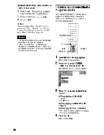 Preview for 36 page of Sony DVP-NC675P  (DVP-NC675P CD/DVD Player) Operating Instructions Manual