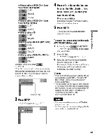 Preview for 41 page of Sony DVP-NC675P  (DVP-NC675P CD/DVD Player) Operating Instructions Manual