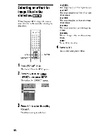 Preview for 58 page of Sony DVP-NC675P  (DVP-NC675P CD/DVD Player) Operating Instructions Manual