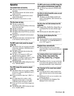 Preview for 71 page of Sony DVP-NC675P  (DVP-NC675P CD/DVD Player) Operating Instructions Manual