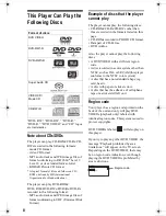 Preview for 8 page of Sony DVP-NC80V Operating Instructions (DVPNC80V) Operating Instructions Manual