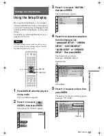 Preview for 65 page of Sony DVP-NC80V Operating Instructions (DVPNC80V) Operating Instructions Manual