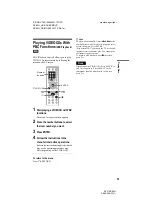 Preview for 31 page of Sony DVP-NC85H - HDMI/CD Progressive Scan DVD Changer Operating Instructions Manual