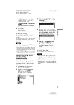 Preview for 35 page of Sony DVP-NC85H - HDMI/CD Progressive Scan DVD Changer Operating Instructions Manual