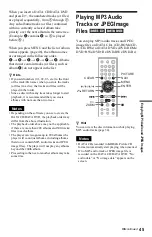 Preview for 45 page of Sony DVP-NS29 Operating Instructions Manual