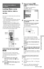 Preview for 51 page of Sony DVP-NS29 Operating Instructions Manual