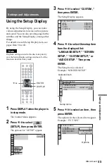 Preview for 55 page of Sony DVP-NS29 Operating Instructions Manual