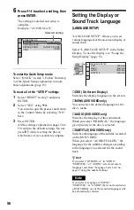 Preview for 56 page of Sony DVP-NS29 Operating Instructions Manual