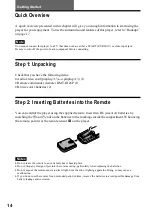 Preview for 14 page of Sony DVP-NS300 Operating Instructions Manual