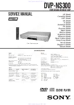 Sony DVP-NS300 Service Manual preview