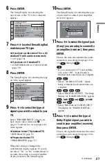 Preview for 27 page of Sony DVP-NS3100ES - Es Dvd/sa-cd Player Operating Instructions Manual