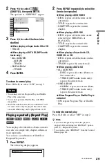 Preview for 39 page of Sony DVP-NS3100ES - Es Dvd/sa-cd Player Operating Instructions Manual