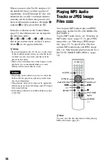 Preview for 56 page of Sony DVP-NS3100ES - Es Dvd/sa-cd Player Operating Instructions Manual