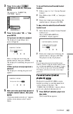 Preview for 63 page of Sony DVP-NS3100ES - Es Dvd/sa-cd Player Operating Instructions Manual