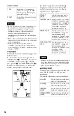 Preview for 76 page of Sony DVP-NS3100ES - Es Dvd/sa-cd Player Operating Instructions Manual