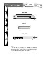 Preview for 1 page of Sony DVP-NS325 Specifications