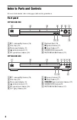 Preview for 8 page of Sony DVP-NS330 Operating Instructions Manual