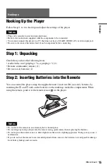 Preview for 15 page of Sony DVP-NS330 Operating Instructions Manual