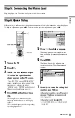 Preview for 23 page of Sony DVP-NS330 Operating Instructions Manual