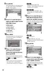 Preview for 24 page of Sony DVP-NS330 Operating Instructions Manual