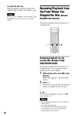 Preview for 28 page of Sony DVP-NS330 Operating Instructions Manual