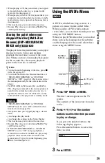 Preview for 29 page of Sony DVP-NS330 Operating Instructions Manual