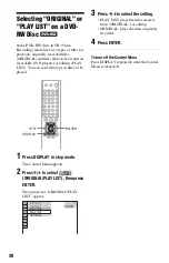 Preview for 30 page of Sony DVP-NS330 Operating Instructions Manual