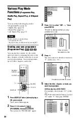 Preview for 34 page of Sony DVP-NS330 Operating Instructions Manual