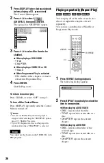 Preview for 36 page of Sony DVP-NS330 Operating Instructions Manual