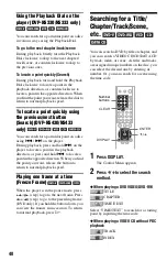 Preview for 40 page of Sony DVP-NS330 Operating Instructions Manual