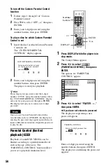 Preview for 56 page of Sony DVP-NS330 Operating Instructions Manual