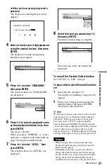 Preview for 57 page of Sony DVP-NS330 Operating Instructions Manual