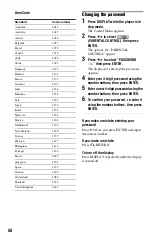 Preview for 58 page of Sony DVP-NS330 Operating Instructions Manual