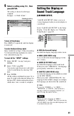 Preview for 61 page of Sony DVP-NS330 Operating Instructions Manual