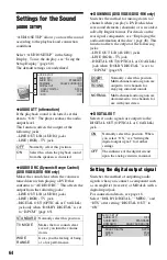 Preview for 64 page of Sony DVP-NS330 Operating Instructions Manual