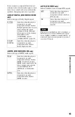 Preview for 65 page of Sony DVP-NS330 Operating Instructions Manual