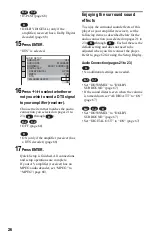 Preview for 26 page of Sony DVP-NS355 Operating Instructions Manual