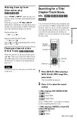 Preview for 37 page of Sony DVP-NS355 Operating Instructions Manual