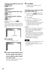 Preview for 38 page of Sony DVP-NS355 Operating Instructions Manual