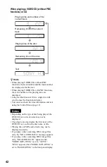 Предварительный просмотр 42 страницы Sony DVP-NS355 Operating Instructions Manual