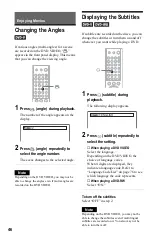 Предварительный просмотр 46 страницы Sony DVP-NS355 Operating Instructions Manual