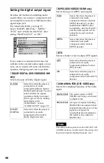 Preview for 68 page of Sony DVP-NS355 Operating Instructions Manual