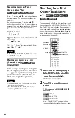 Preview for 32 page of Sony DVP-NS36 Operating Instructions Manual