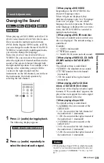 Preview for 39 page of Sony DVP-NS36 Operating Instructions Manual