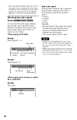 Preview for 40 page of Sony DVP-NS36 Operating Instructions Manual