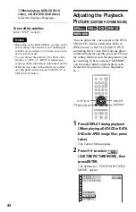 Preview for 44 page of Sony DVP-NS36 Operating Instructions Manual