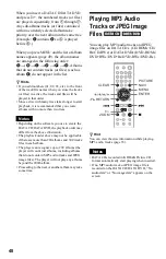 Предварительный просмотр 48 страницы Sony DVP-NS36 Operating Instructions Manual