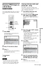 Предварительный просмотр 51 страницы Sony DVP-NS36 Operating Instructions Manual